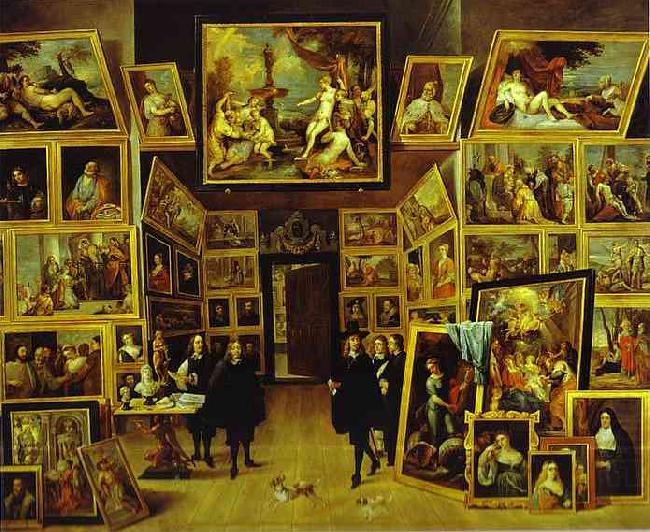 Archduke Leopold William in his Gallery in Brussels,    David Teniers